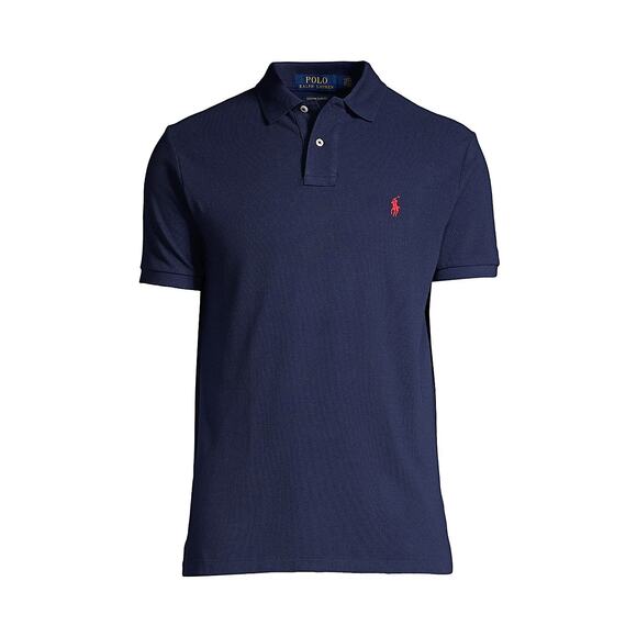 NWT Polo Ralph Lauren Men’s Classic Fit Mesh Polo Shirt, Navy, XL - Picture 1 of 2
